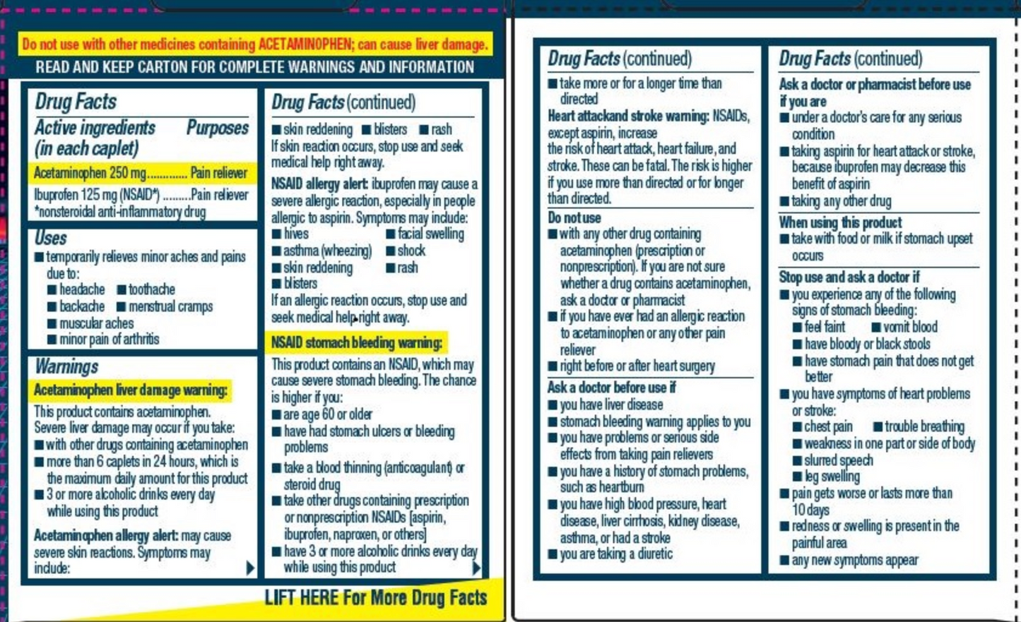 Advil Dual Action, 36 caplets
