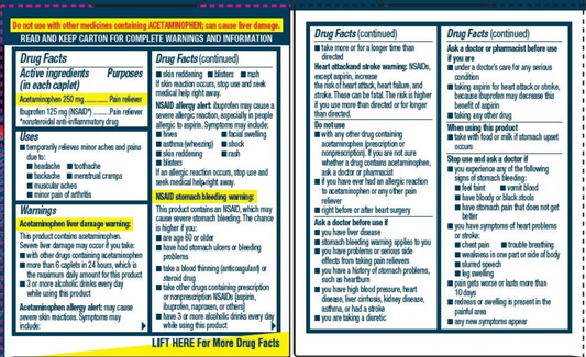 Advil Dual Action, 36 caplets