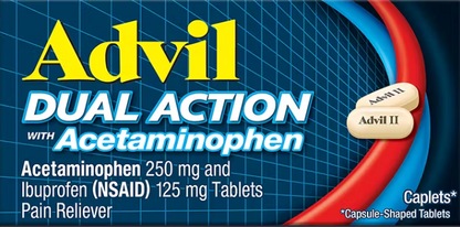 Advil Dual Action, 18 caplets