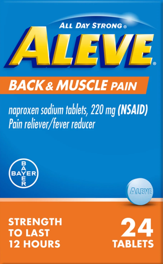 Aleve Back & Muscle Pain, 20 softgels