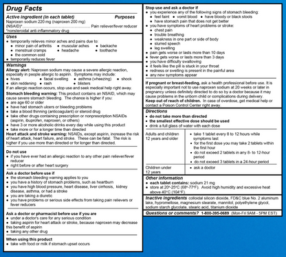 Aleve Back & Muscle Pain, 20 softgels