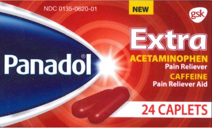 Panadol Extra + Caffeine, 24 caplets